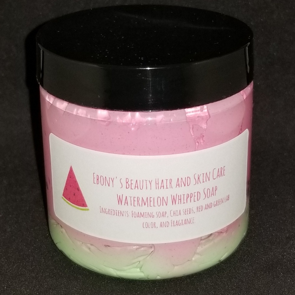 Whipped watermelon foaming soap